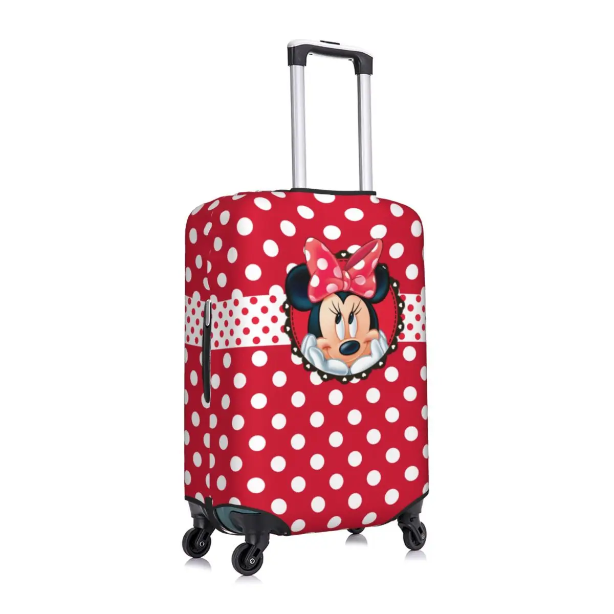 Minnie Mouse Travel Luggage Cover Durable Suitcase Protector Washable Baggage Covers Fits 18-32 Inch Luggage