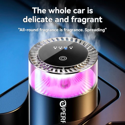 Ambientador inteligente para coche, difusor de Aroma recargable para coche, niebla de nube con luz RGB para Interior automotriz