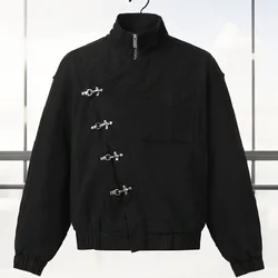 Women' S Vintage Autumn Winter Jacket Airplane Buckle Loose Lapel Coat Full Sleeve Outwears 2025 New Lady High Streetwears