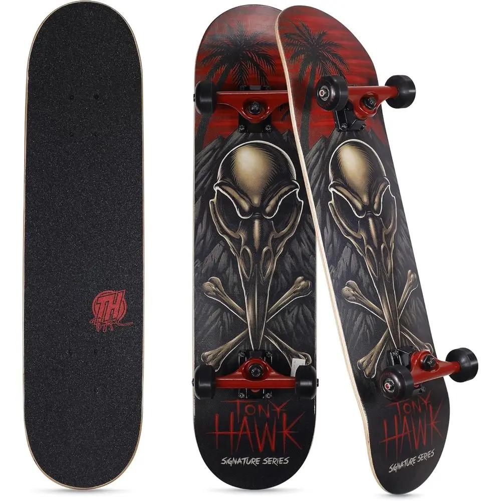 

31 Maple Deck Skateboard - Signature Series 4, Ideal for Cruising, Carving, Tricks and Downhill