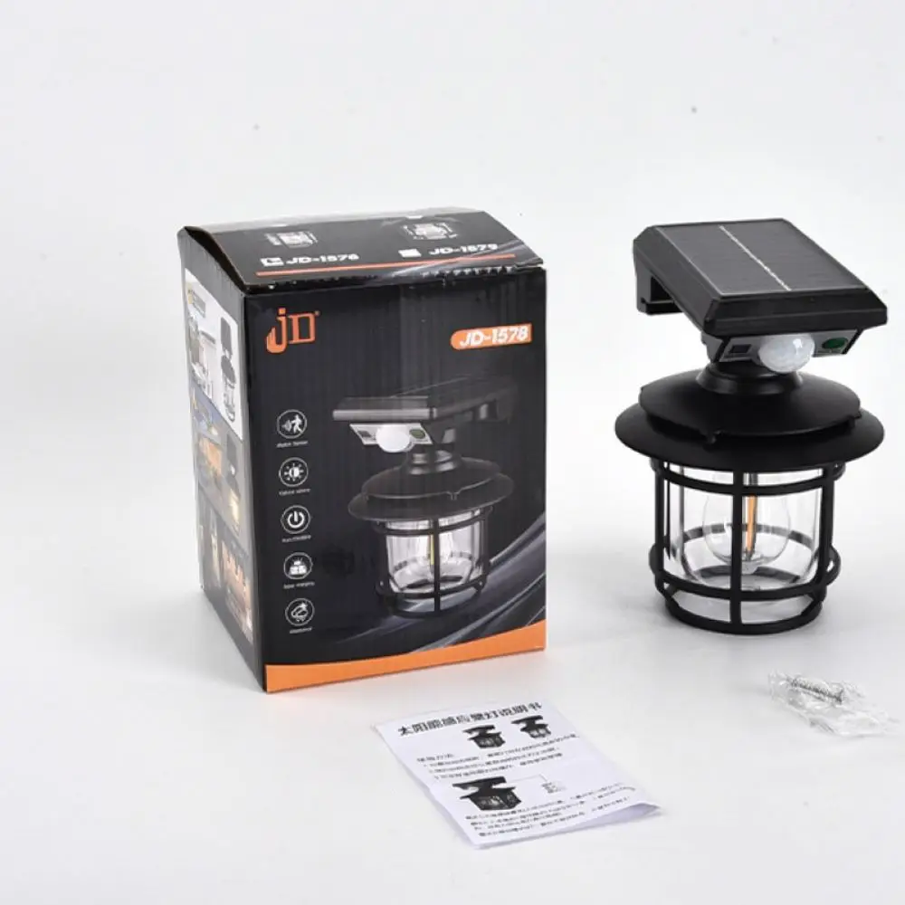 Solar Power Wall Light Outdoor Split Design Motion Sensor Garden Pathway Lamp Waterproof Remote Control Security Lighting