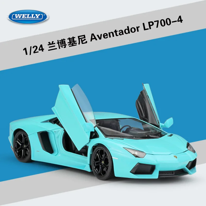 

WELLY 1:24 Huracan LP610-4 Aventador LP700-4 Simulation Alloy Model 's Toy Gift Diecast Alloy Car Model Collectible