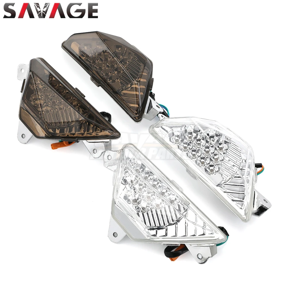 ZX4R ZX25R Motorcycle Smoke LED Turn Signal Flasher Blinker Light For Kawasaki Ninja ZX 6R 1000 650 400 400 300 250 ER6F Z1000SX