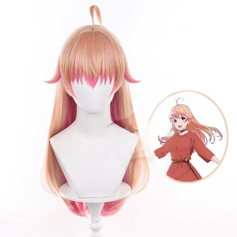 

Anime Witch Watch Nico Wakatsuki Cosplay Wig Orange Pink Long Hair Halloween Party for Women Girls Carnival Props Cos Accessory