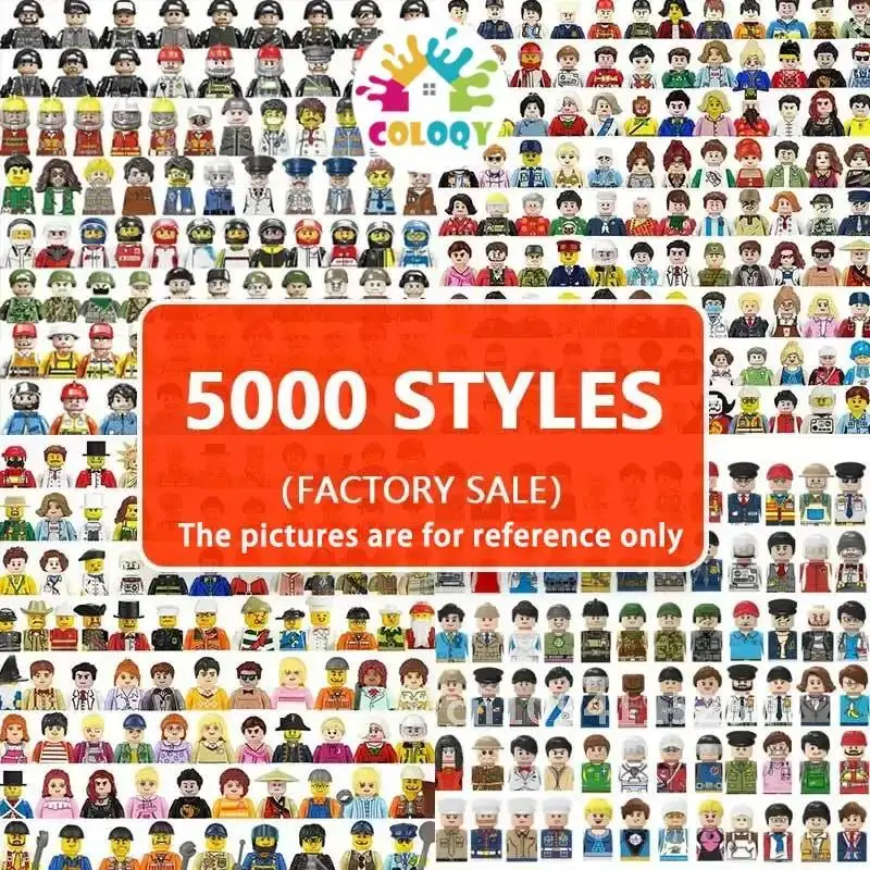 Children's movie blocks 50-200pcs random Norepat mini city dolls and toy other workers toy gift series ninjas characters