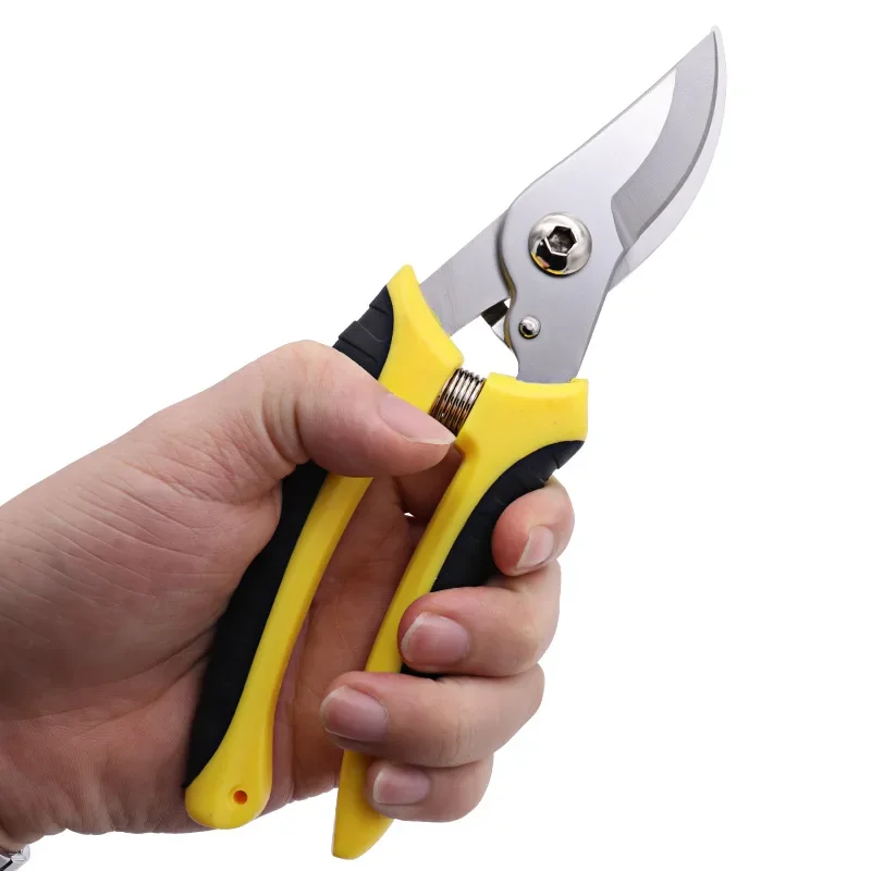 ตรงหัว Bypass Pruning กรรไกร Crane สแตนเลสสวนเครื่องมือ PP + TPR Antiskid จับกรรไกรสำหรับ Bonsai พืชดอกไม้