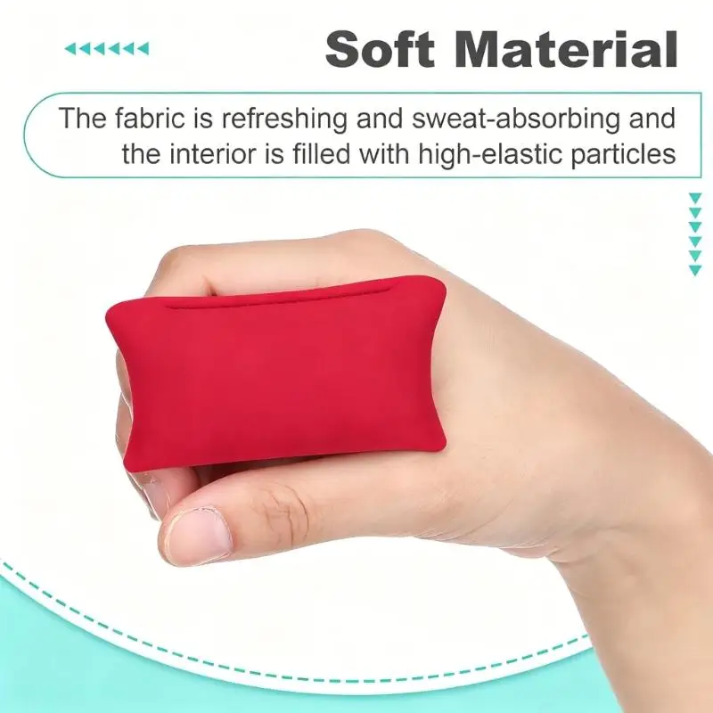 

R6FE 2Pcs Miniature Microfiber Hand Massage Pillow Practical And Machine Washable For Travel & Physical Exercise Relaxation
