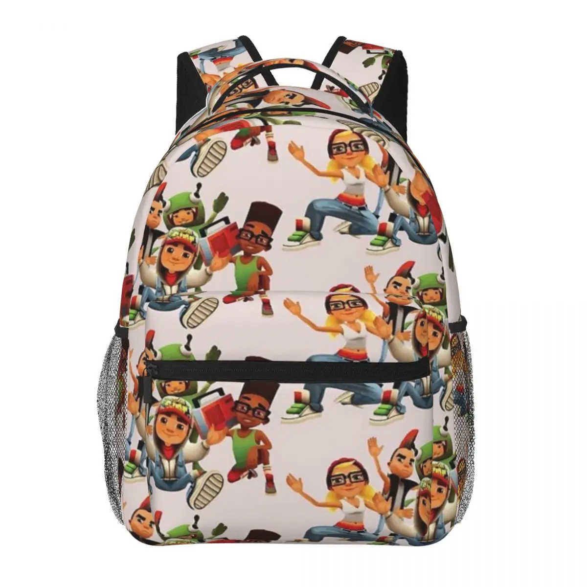 Subway Surfers Team Backpacks Boys Girls Bookbag Casual Children School Bags Laptop Rucksack Shoulder Bag Large Capacity