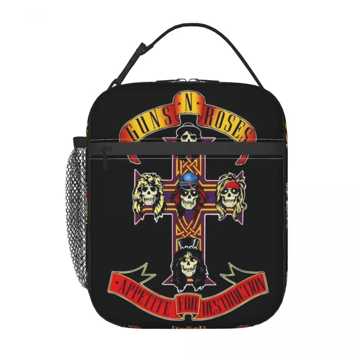 Heavy Metal Rock Music Band Guns N Rose Insulated Lunch Bags for Women Resuable Cooler Thermal Bento Box School