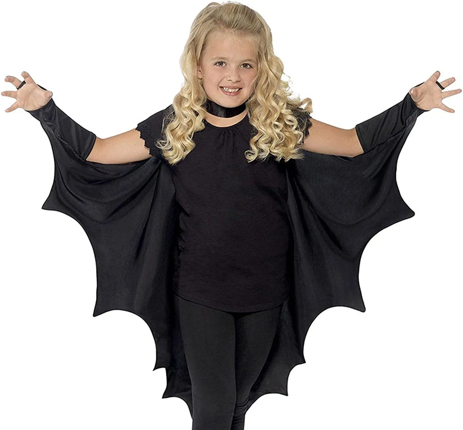 Costume de Chauve-Souris d'Halloween pour Enfant, Cape Noire, Accessoire de Cosplay, pour ix, Festival, Carnaval, pour Garçon et Fille