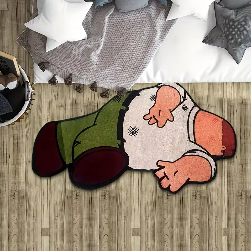 VIKAMA Cartoon-Charakter-Teppich – weicher und rutschfester dekorativer Teppich für Zuhause, Nachttisch-Teppich für Schlafzimmer und Bodenmatte für Badezimmer