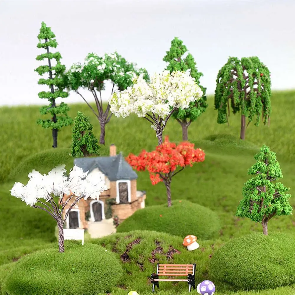 DIY Plastic Plants Decoration Accessories Crafts Simulation Tree Terrarium Landscaping Miniatures
