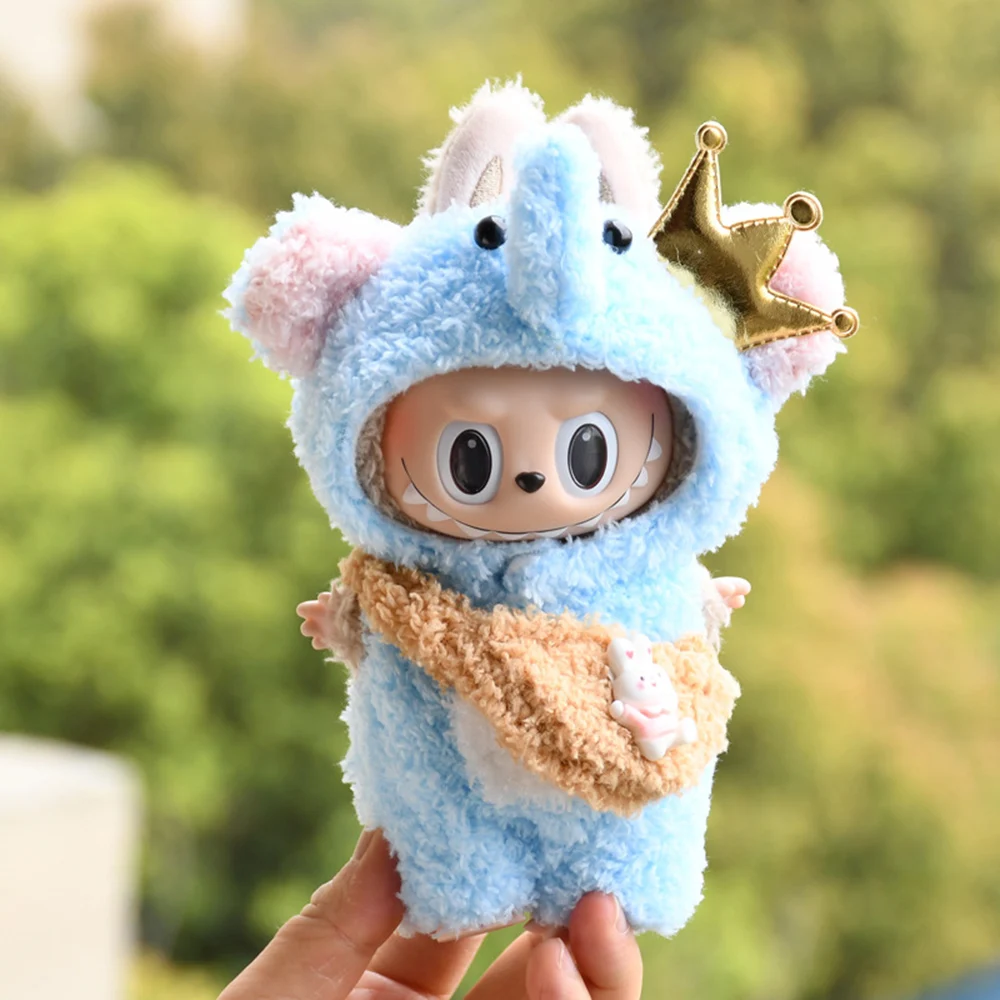 17cm Labubu Doll Clothing Set Decoration Cute Cartoon Animals Labubu Clothing Accessories Children's Gifts