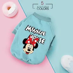 Disney New Pet Dogs Clothes Minnie Pattern Dogs Pullover French Bulldog For Puppy Small Medium Dogs Sweatshirt Chihuahua Perro