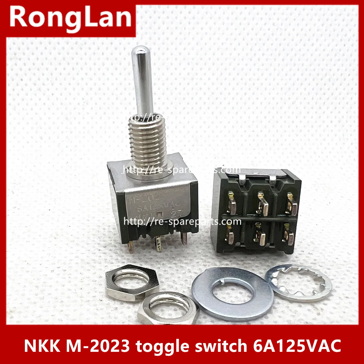 [SA]Japan's NKK M-2023B toggle switch 6A125VAC with stand 6 feet 3 files Toggle Switch--10PCS/LOT