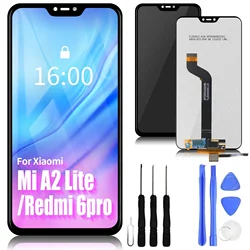 Remplacement de l'écran tactile LCD pour Xiaomi Mi, Mi A2 Lite, Redmi 6pro, M1805D1, Xenon, 5.84