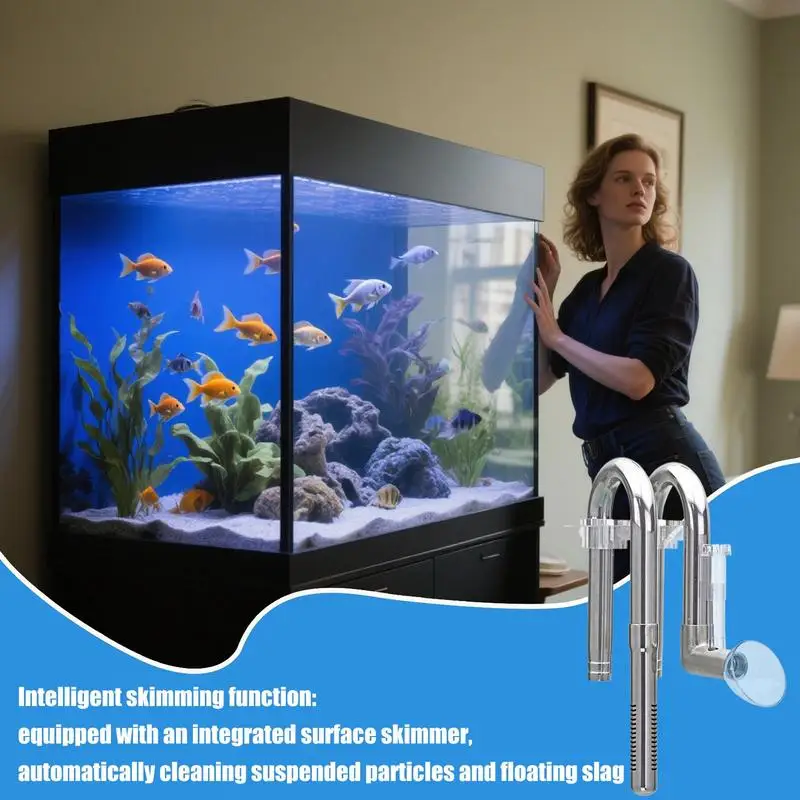 

Aquarium Filter Outflow Pipe Degreasing Film Aquarium Filter Stainless Steel Water Tube Fittings Inflow Outflow Supplies For