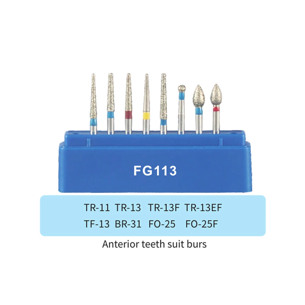 100 Sets Dental Diamond Burs FG Teeth Polishing Kit High Speed Handpiece Tip Diamond Bur Set