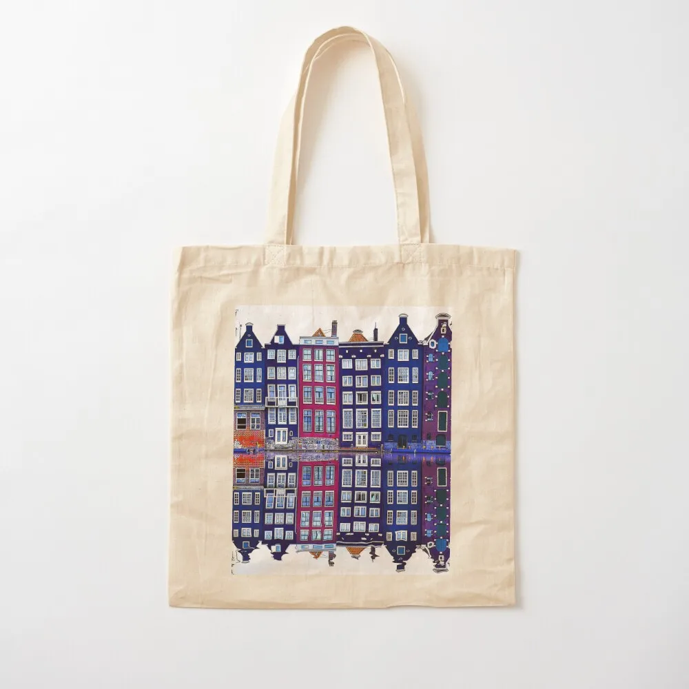 Colorful Houses of Amsterdam Tote Bag tote bag woman Fabric bag Women's handbag great