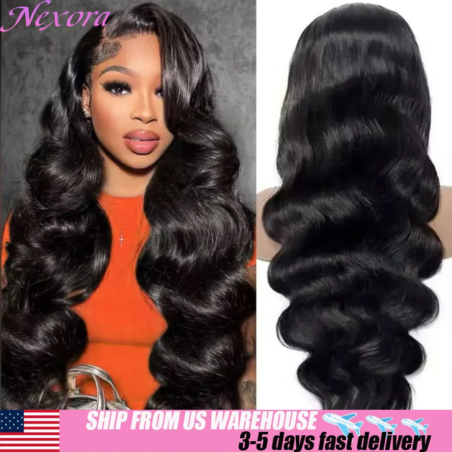 

Nexora 1b Черный Парик Человеческих Волос Объемная Волна Парик Фронта Шнурка 13x4 Детские Волосы Отбеленные Узлы Бразильские Парики Оригинальная Флэш-распродажа