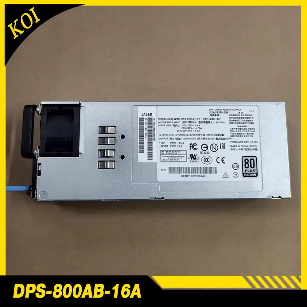 

DPS-800AB-16 A для Del-ta DPS-800AB-16A Блок питания 800 Вт 5280M4 5212M4