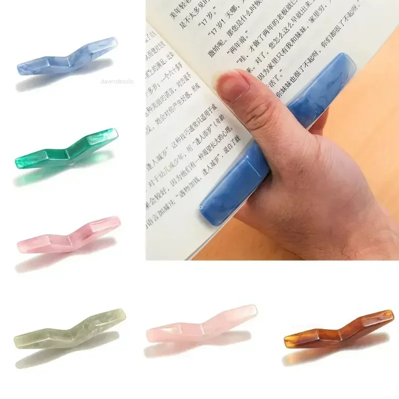 V Shaped Book Support Book Page Holder School Supplies Reading Aids Student Book Accessories Convenient Bookmark Purple bookmark