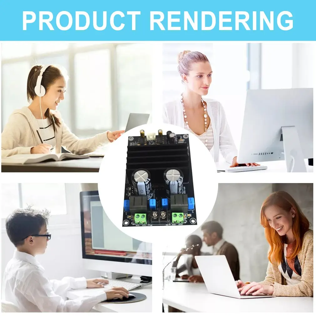 Hot TPA3255 Amplifier Board 2.0 Digital Amplifier Board DC24-48v Strong Power 300W Class D Digital Display Board Dropshipping