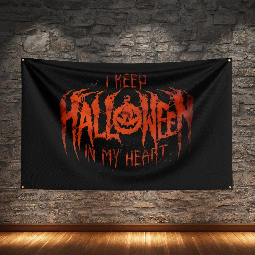 Halloween Flag Polyester Digital Printing Holiday Banner Gifts