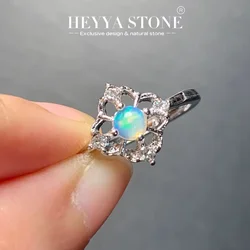 HEYYA STONE Natural Opal Ring For Women Copper Simple Fine Jewelry Stone Gemstone Classic Style