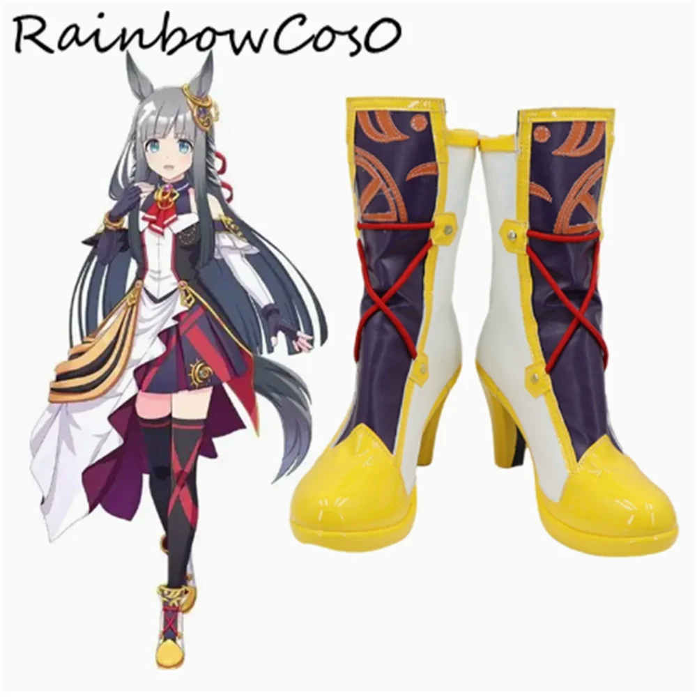 

Chrono Genesis Umamusume Pretty Derby Cosplay Shoes Boots Game Anime Party Halloween RainbowCos0 W4820