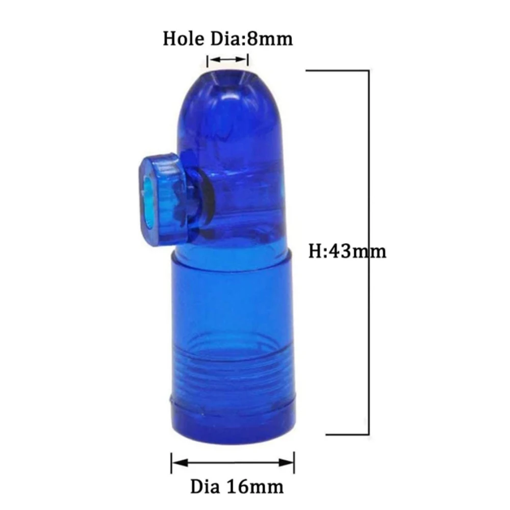 2/5Pcs Plastic Bullet Dispenser Party Accessories Portable Leak-Proof Storage Bottle Herb Home Smoking Accessories For Tobacco view 4