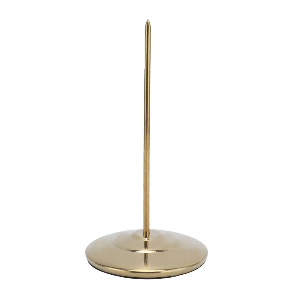 Stainless Steel Receipt Spike Holder Thickened Round Bottom Ticket Stabber Rod Golden Straight Rod Bill Holder Spike view 5