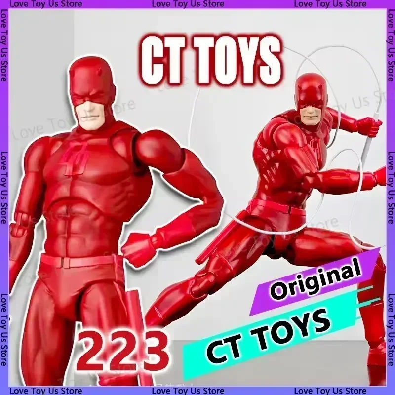 

New Authentic Ct Toys Daredevil Mafex 223 Comic Version Figure SHF Anime Action Figurine Statue Model Custom Gifts Kids Toys
