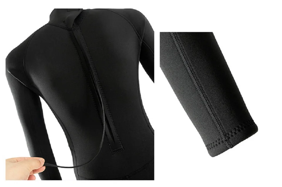 Neoprenanzüge, 3 mm/2 mm Neopren, Tauchen, Surfen, Anzüge, Schnorcheln, Kajakfahren, Speerfischen, Freitauchen, Schwimmen, Ganzkörper-Thermo-Warmhalten – Detail 3