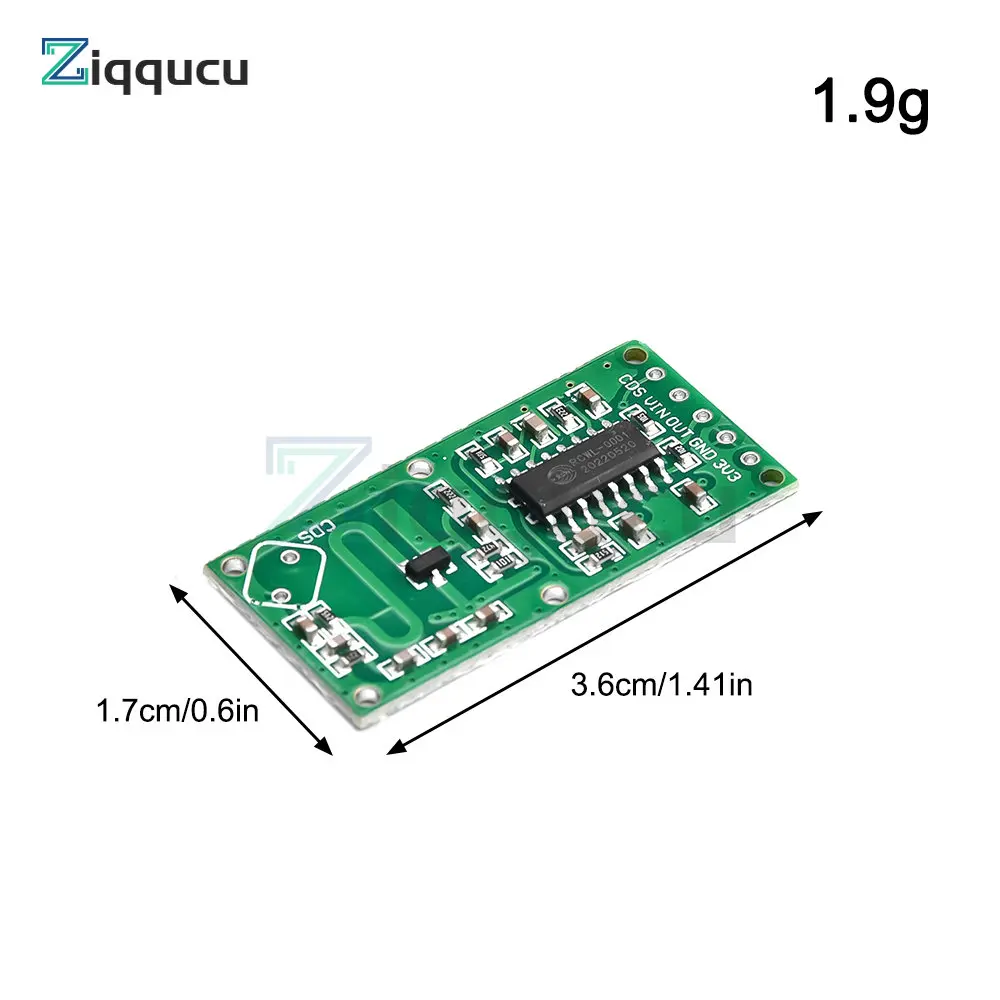 Módulo de interruptor de Sensor de Radar de microondas, 3 piezas, RCWL-0516, inducción corporal, 4-28V, 100mA