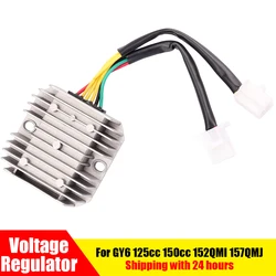 6 Wires Motorcycle Voltage Regulator Rectifier Waterproof For GY6 125cc 150cc 152QMI 157QMJ CH125 Scooter ATV Moped Quad 2 Plug