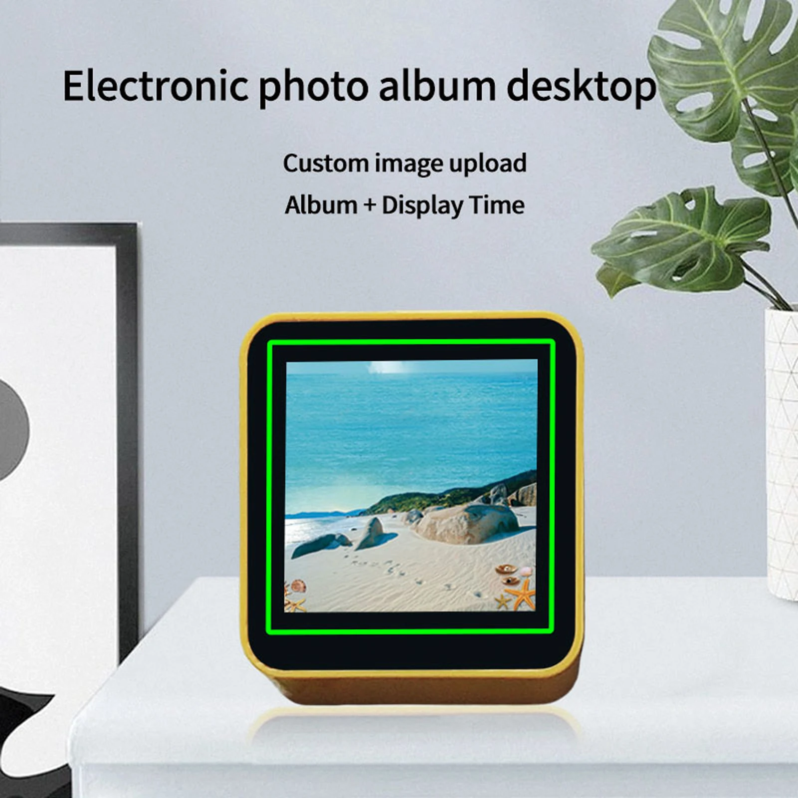 

Smart Weather Clock WiFi Desktop Elec-Clock with Weather Forecast Temperature Humidity Display Auto Time Sync Digital Clock
