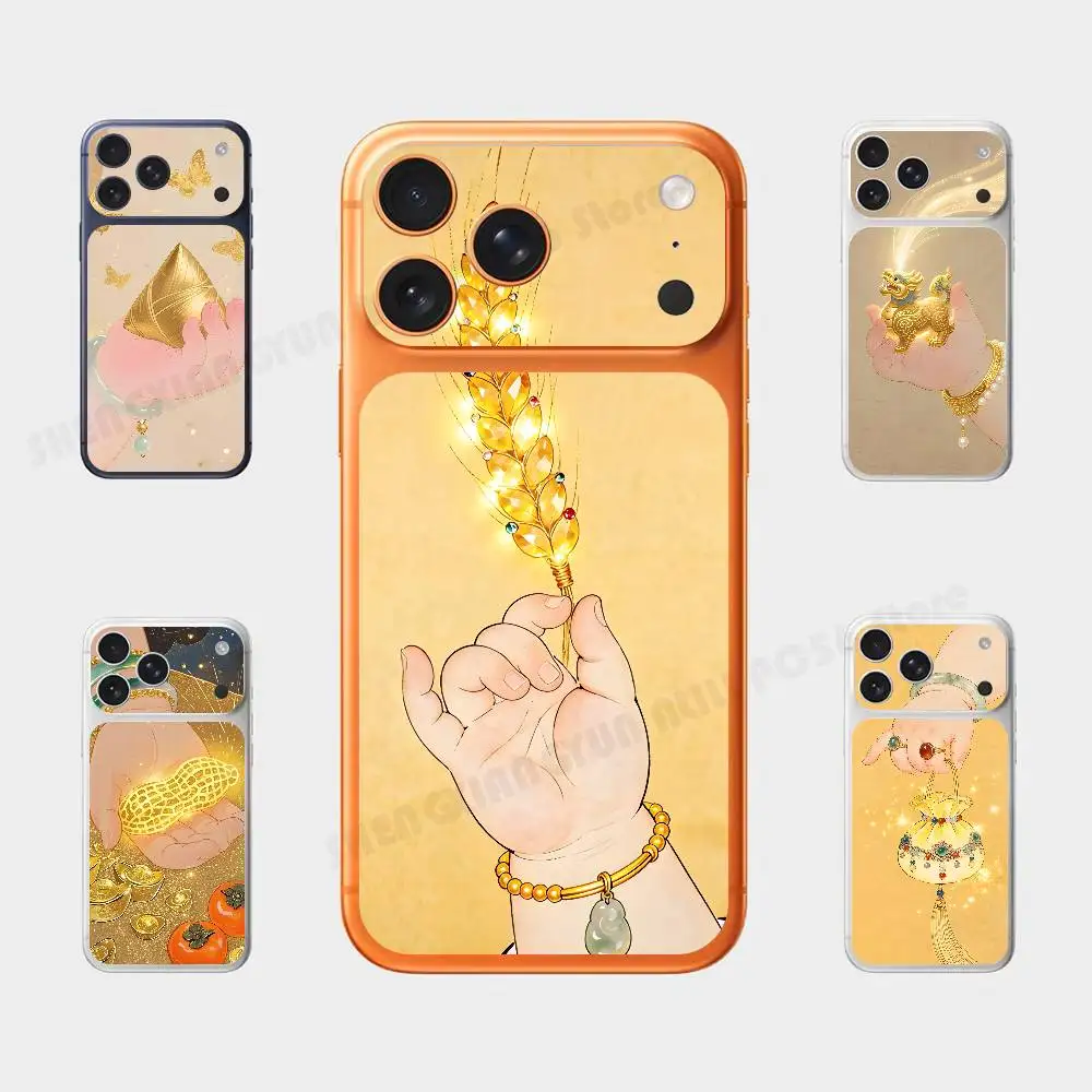 

Become Rich For Iphone 17 Pro ProMax Back Protective Decorative Sticker Back Cover