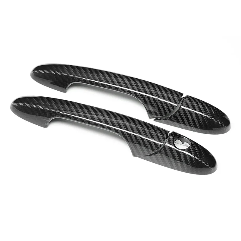 In stock Shasha Carbon Fiber Bodykit Real Accessories Car Door Handle Trim Universal External for Fiat 500 Abarth