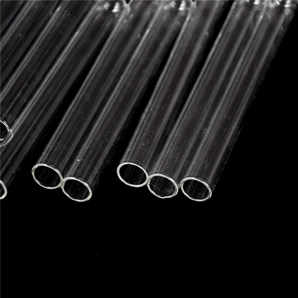 10Pcs 100 mm Glass Blowing Tubes 4 Inch Long Thick Wall Test Tube