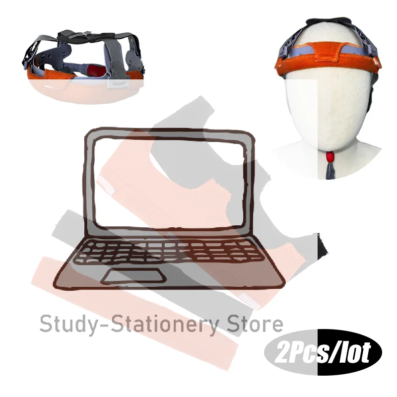 

2 шт. впитывающие пот ленты для шлема, вкладыши для каски, впитывающие пот ленты для сварщика, комфортные подушечки для шлема, летняя повязка на голову