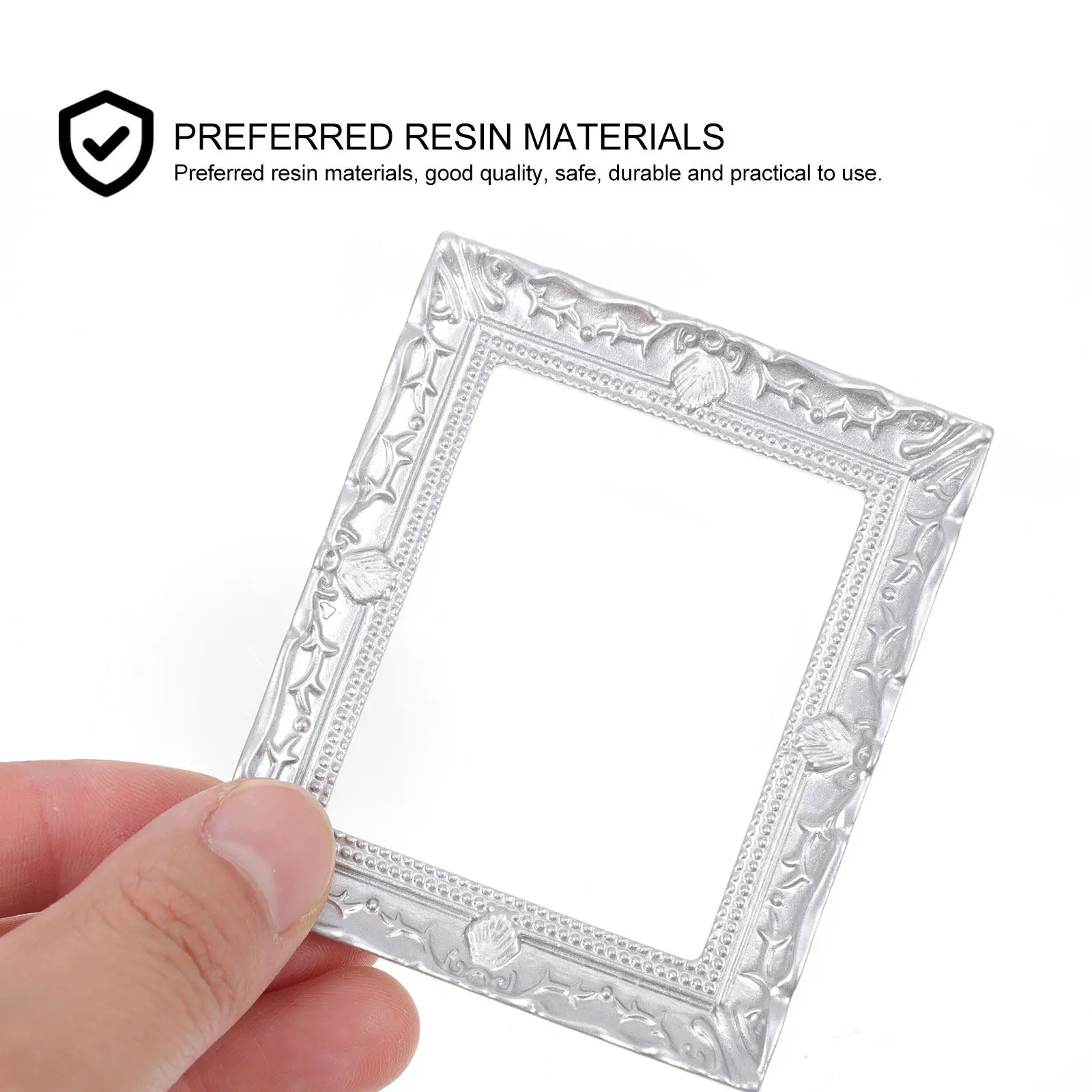 

Набор из 5 миниатюрных фоторамок из смолы в винтажном стиле для миниатюрных домиков, аксессуары для мебели, реквизит для микросцен