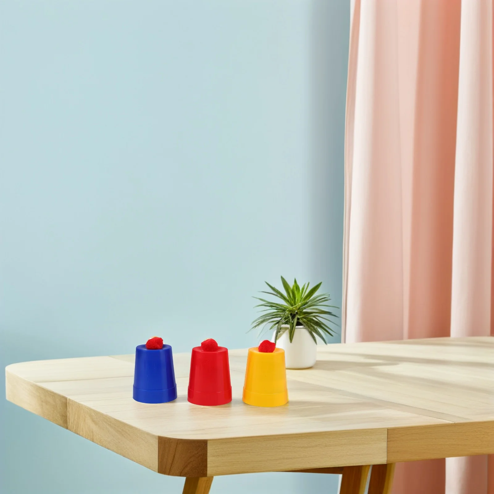 

10Sets Magician Cups and Balls Kit with Knitted Balls Ideal for Tricks Portable Party Favors Trick Set for Beginners