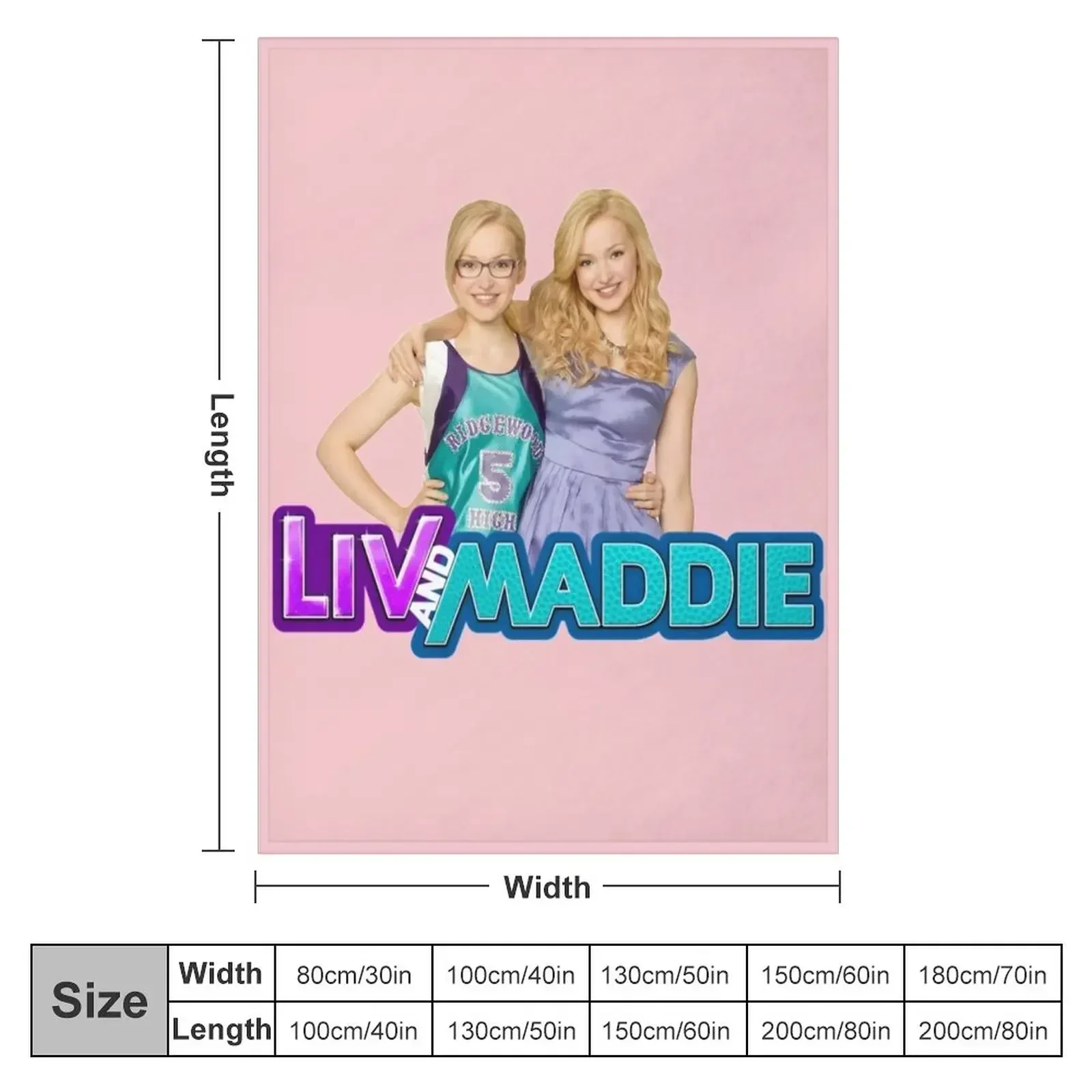 Liv and Maddie Throw Blanket Hairys bed plaid Luxury Brand Blankets