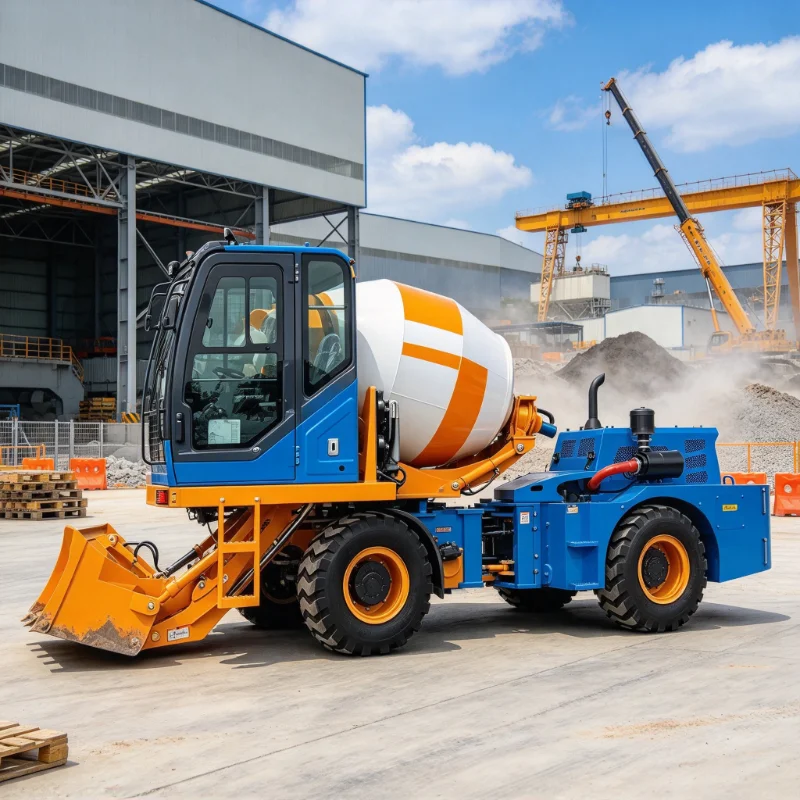 China Concrete Mixer Machines Self Loading Concrete Mixer Truck 3.5 Cubic Meters for Concrete Engineering