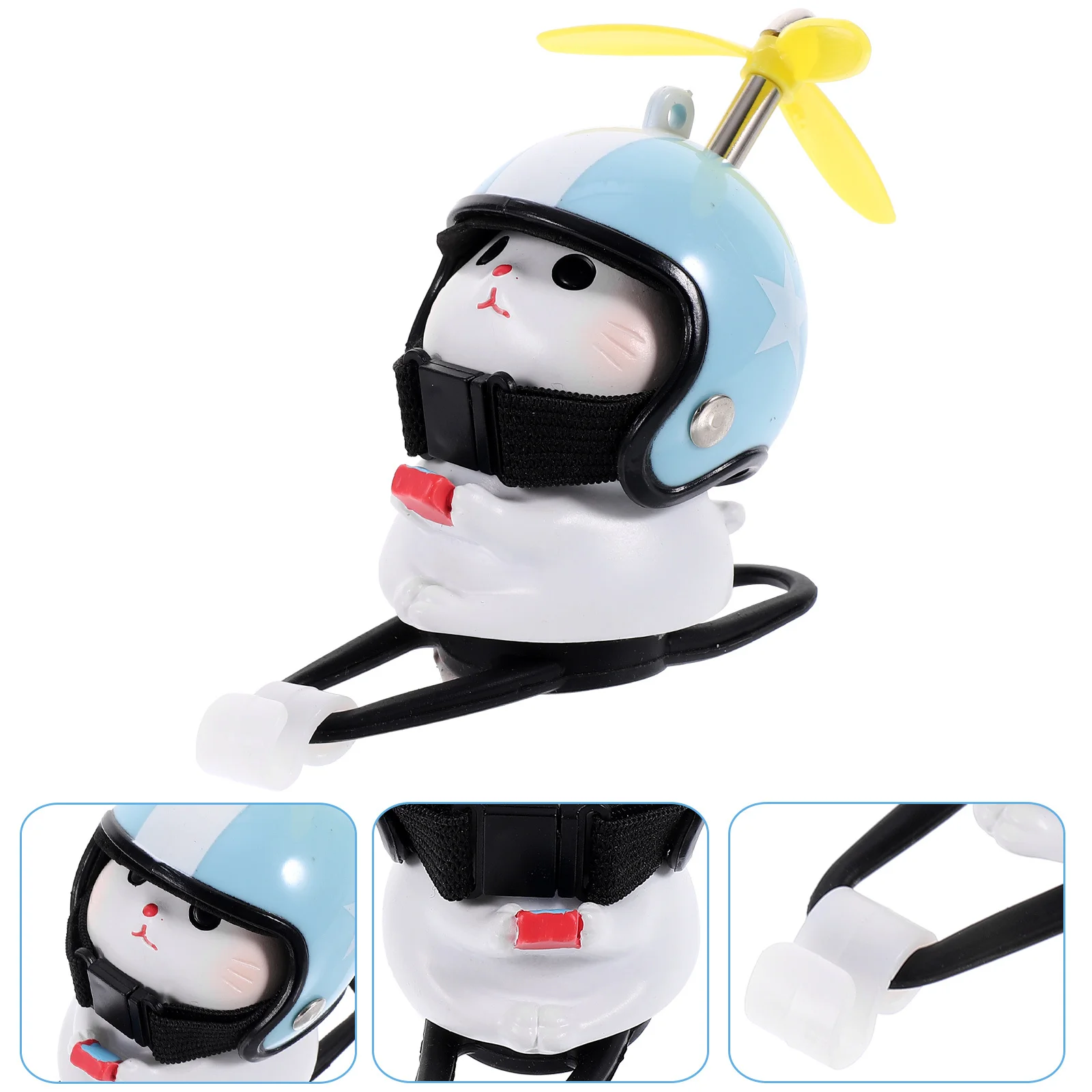 

Lovely Resin Cat with Propeller Car Dashboard Decoration Creative Bike Motorcycle Ornament Relaxing Stress Relief