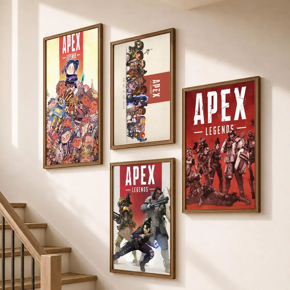 Game Apex Legends Sci Fi Hero Shooter Poster HD Self Adhesive Wall Decor for Bedroom Dorm Room Office Gaming Room Gift