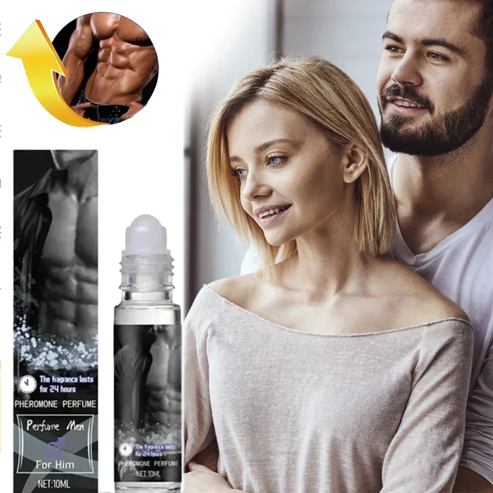 Perfume de feromonas sexuales para atraer a hombres y mujeres, aceite esencial de larga duración Unisex portátil, estimula el coqueteo