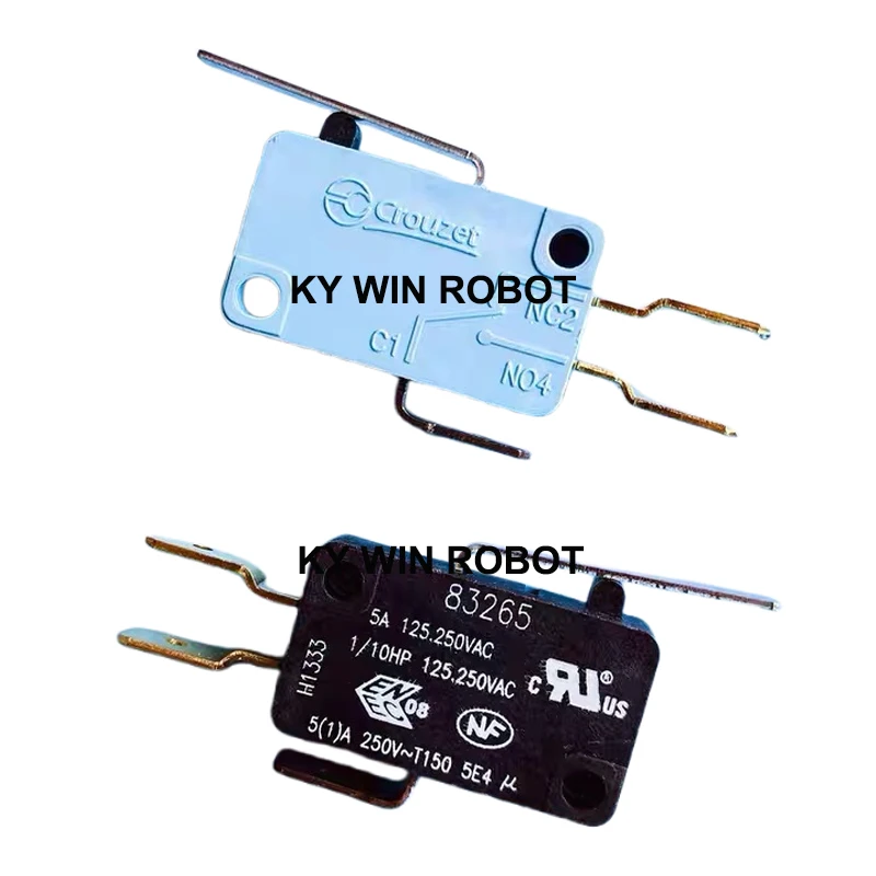 

1PCS/LOTS French 100% crouzet large micro switch 83265 limit travel button 3-pin with straight handle length 25MM IC Electronic