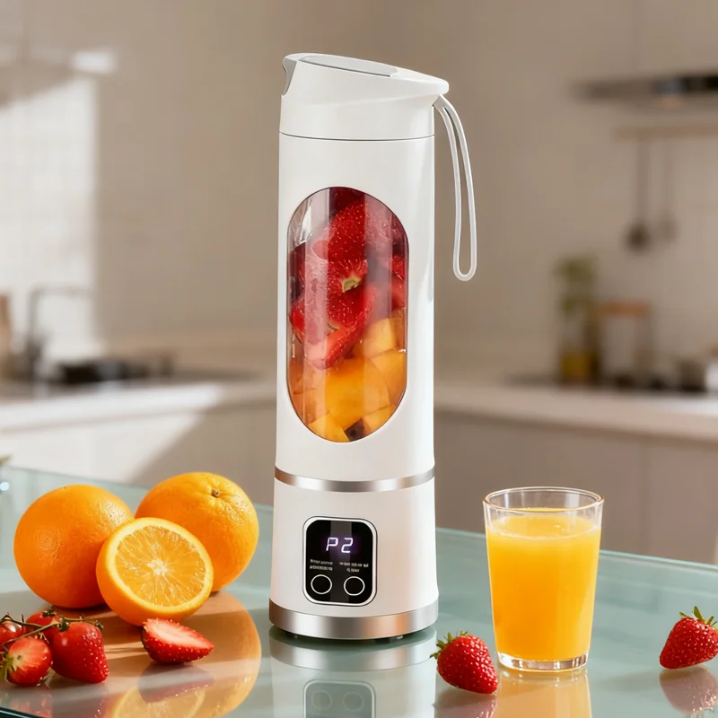 خلاط عصير الفاكهة أجهزة المطبخ عصارة محمولة صغيرة قابلة للشحن في الهواء الطلق التنقل المحمولة سعة كبيرة كوب عصير #1